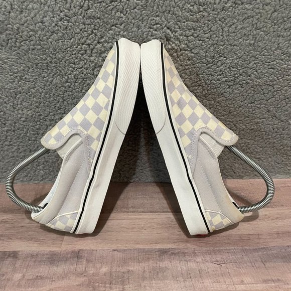 Vans Off The Wall Checked Teal White Sneakers Womens Sz 8.5 Mens Sz 7 SHIPS ASAP - Picture 5 of 8